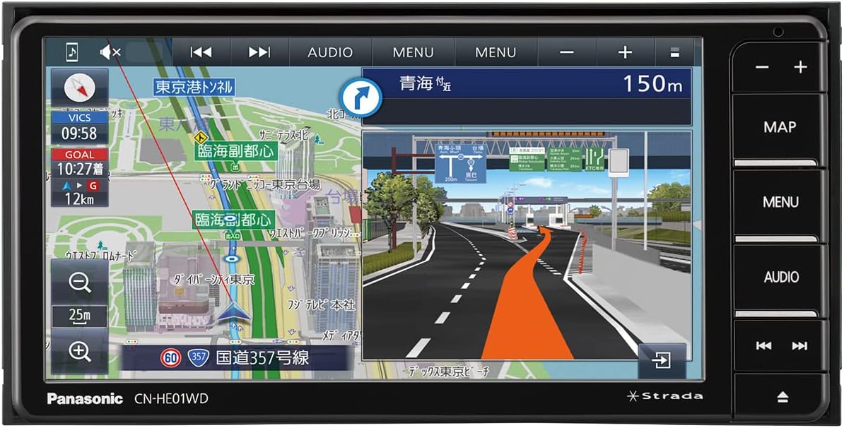 【カーナビ】Panasonic / パナソニック ストラーダ CN-HE01WD