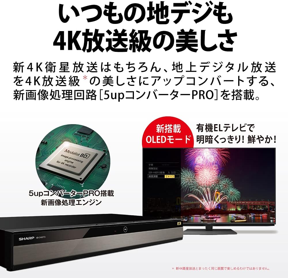 【ブルーレイ】SHARP / シャープ AQUOS 4Kレコーダー 4B-C30DT3